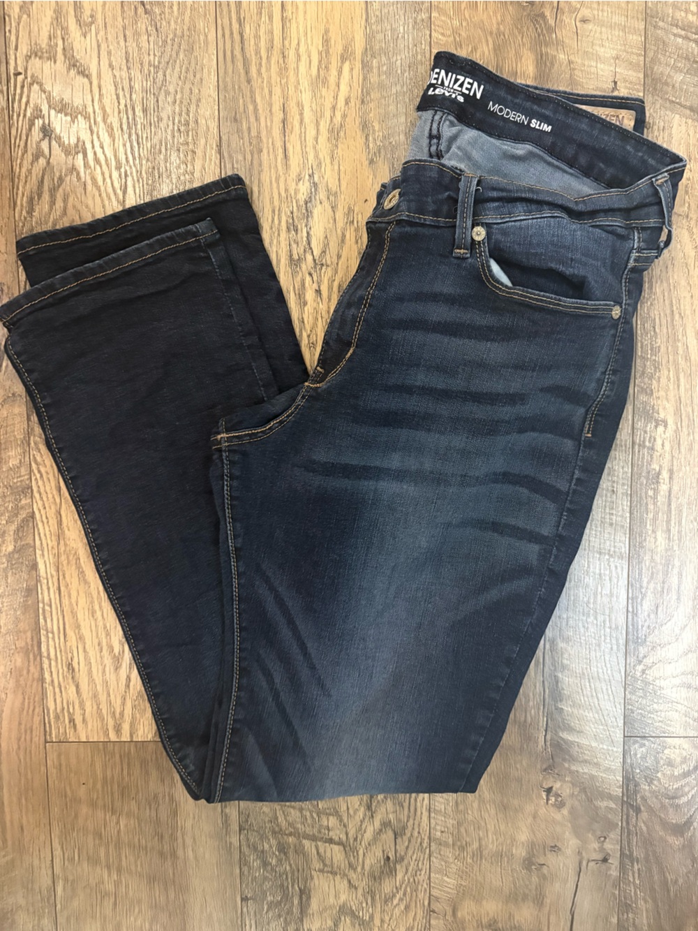 Denizen from Levi's Women's Slim Straight Jeans - Dark Blue